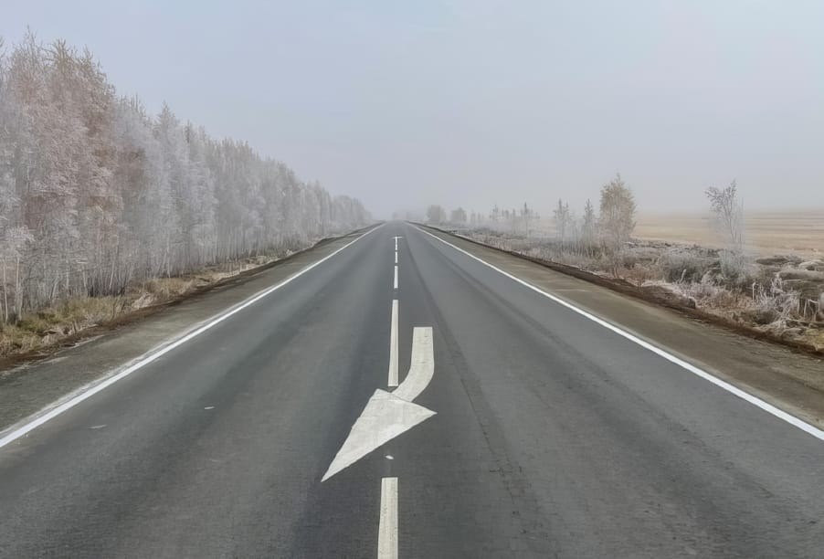 В Омской области завершен ремонт 14 км трассы Горьковское – Калачинск – Оконешниково