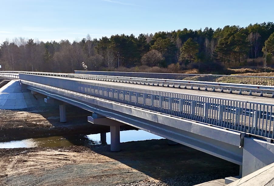 В Свердловской области реконструирован мост через реку Тегень